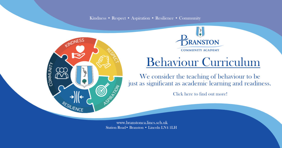 Website Update – Behaviour Curriculum